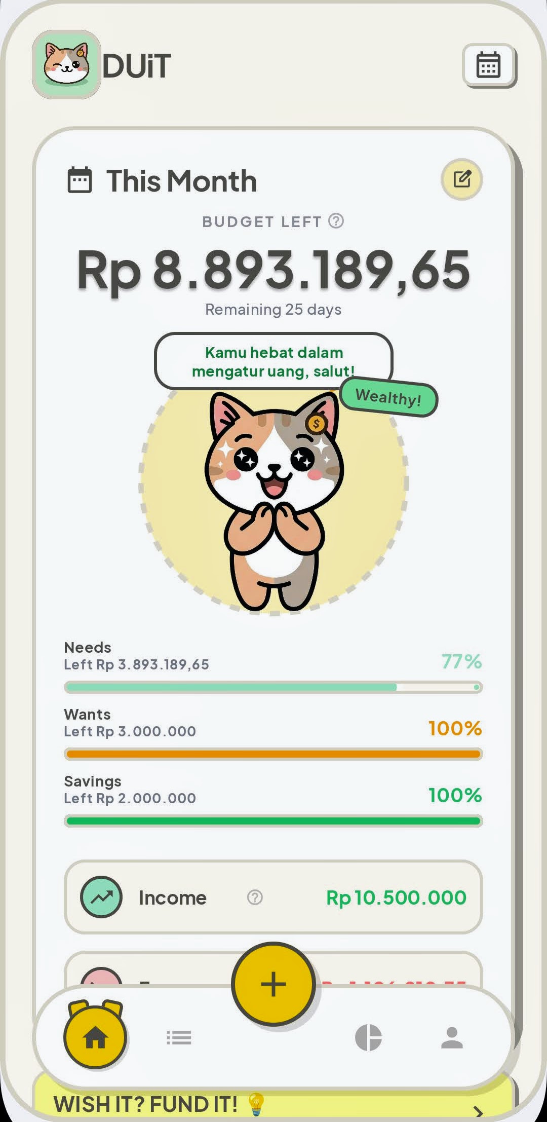 Personal Finance App Screenshot